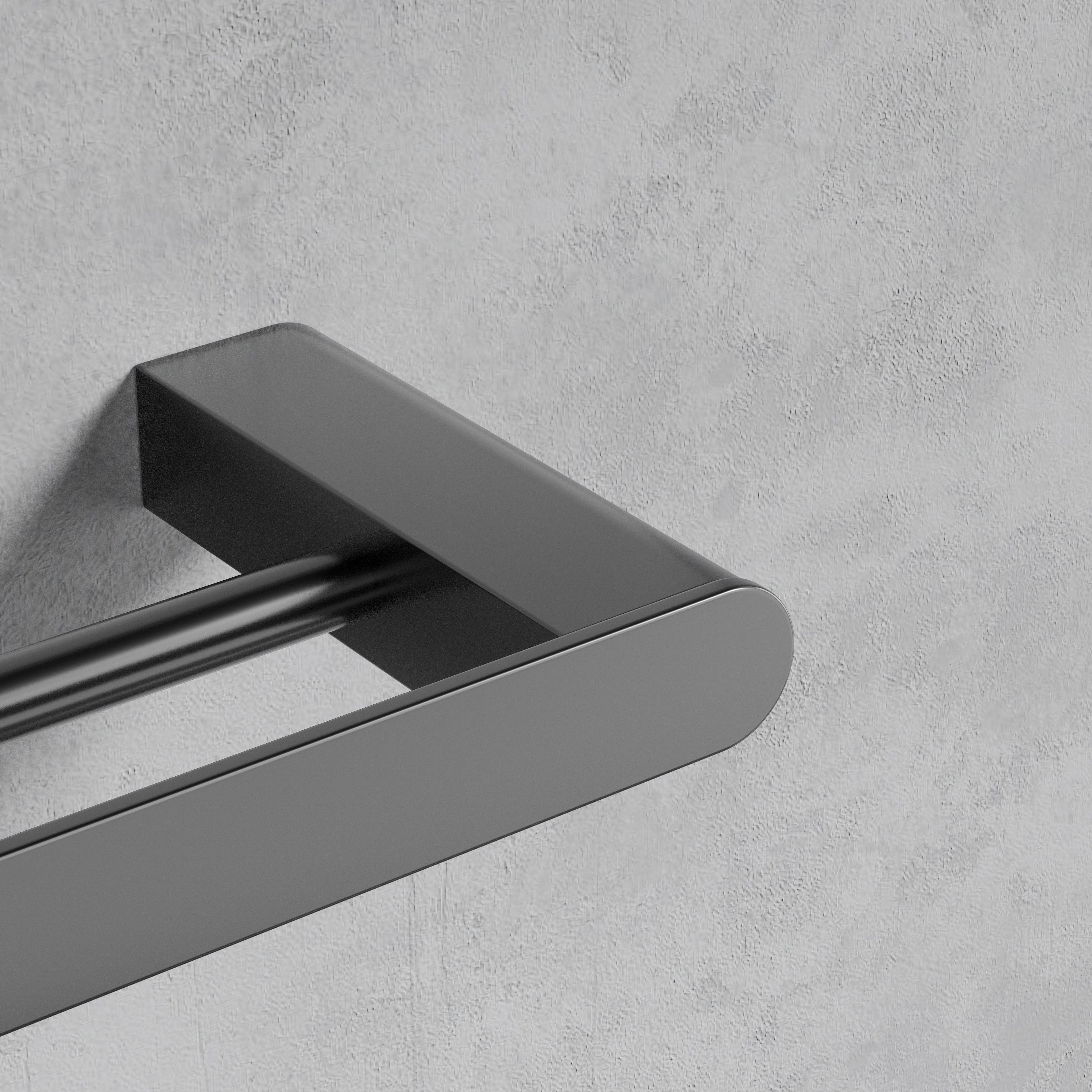 Stainless Steel Bathroom Hardware Set Black Matte Paper Holder Toothbrush Holder Towel Bar Bathroom Accessories