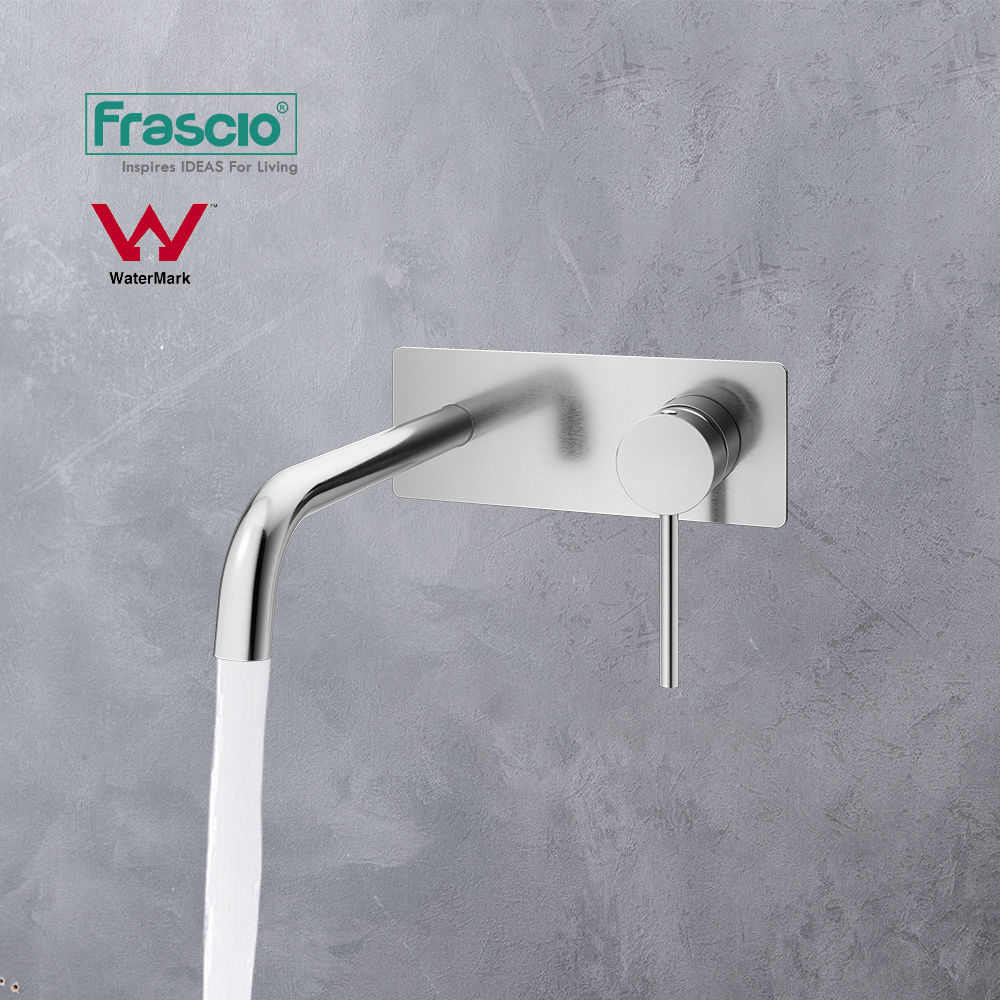 Frascio Wall Mounted Popular Design Hot Cold Basin Mixer Faucet Two Hole Single Level Basin Faucet