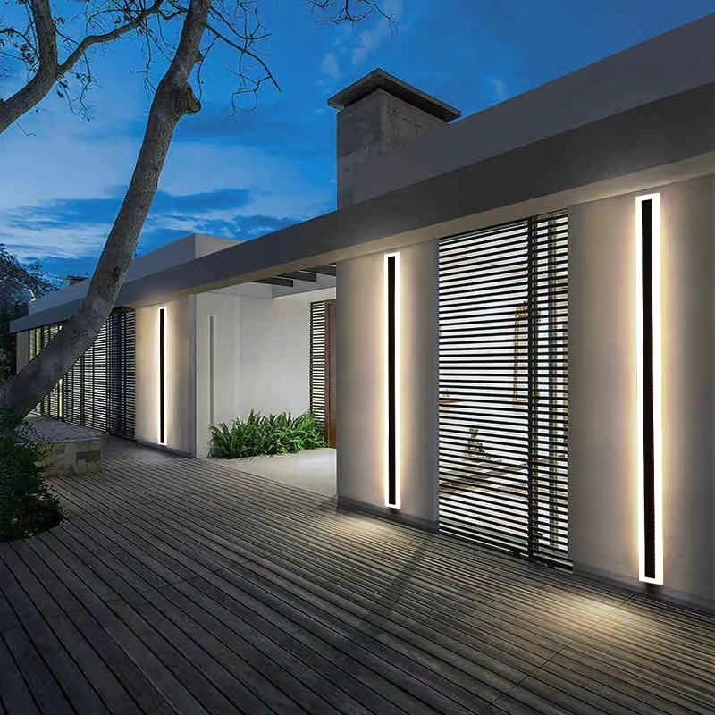 Linear Garden Wall Light