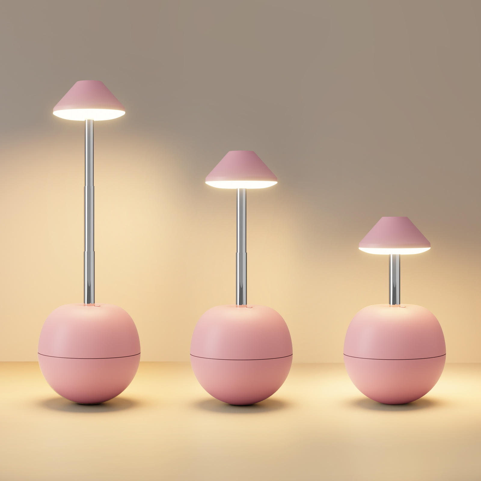 led night light rechargeable creative decorative table lamp bedroom desktop remote control bedside ambient light