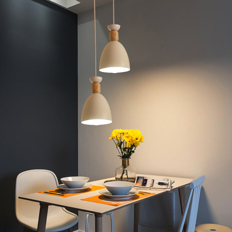 Nordic Style Restaurant Pendant Light Customization Macaron Creative Dining Table Light Modern Minimalist Bar Disc Light Fixture