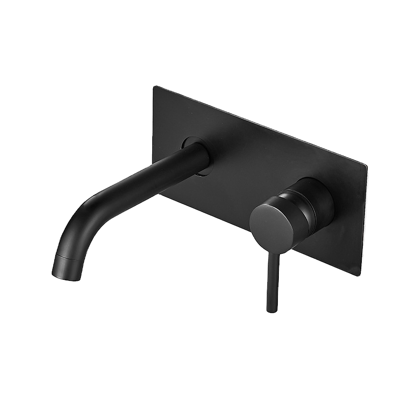 Frascio Wall Mounted Popular Design Hot Cold Basin Mixer Faucet Two Hole Single Level Basin Faucet