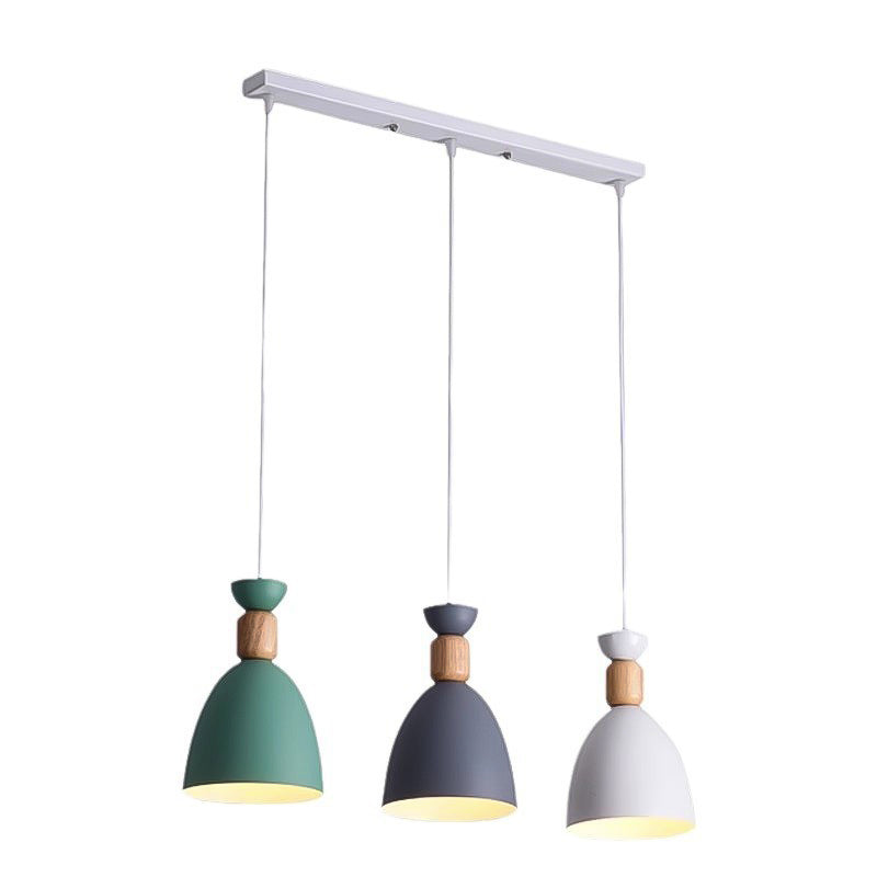 Nordic Style Restaurant Pendant Light Customization Macaron Creative Dining Table Light Modern Minimalist Bar Disc Light Fixture