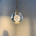 Modern Simple Luxury Crystal Pendant Light Small Hanging Chandelier for Master Bedroom Dining Living Room for Background Wall