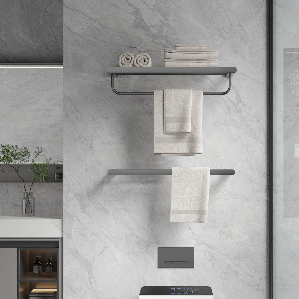 Stainless Steel Bathroom Hardware Set Black Matte Paper Holder Toothbrush Holder Towel Bar Bathroom Accessories