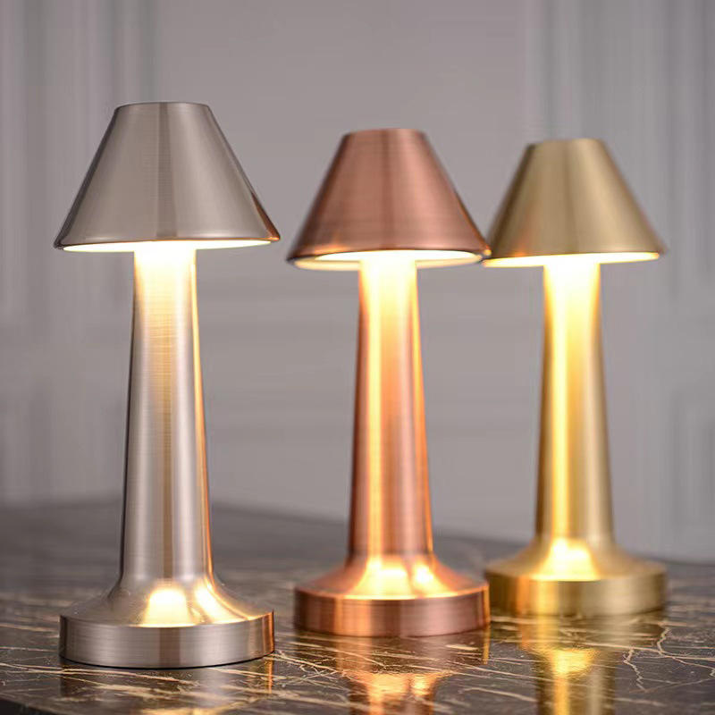 Modern Bedside Living Room Decorative Table Lamp Restaurant Cordless Rechargeable Touch Led Night Light Desk Table Lamp