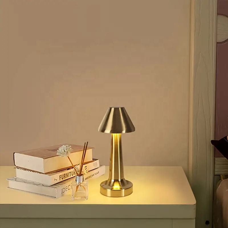 Modern Bedside Living Room Decorative Table Lamp Restaurant Cordless Rechargeable Touch Led Night Light Desk Table Lamp