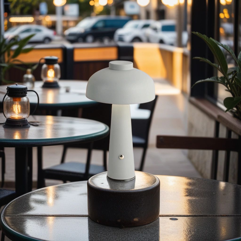 Black White Gray Blue Pink Orange Gold Mushroom Table Lamp Eco-Friendly Product