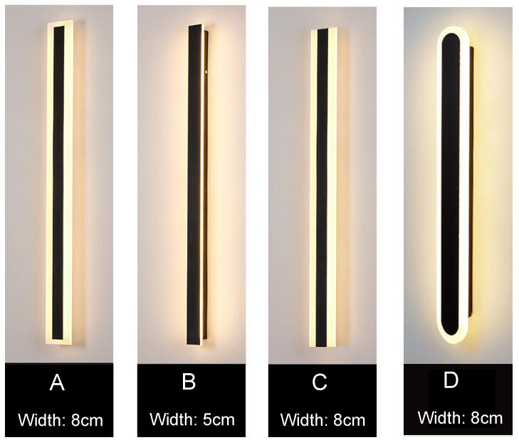 Linear Garden Wall Light